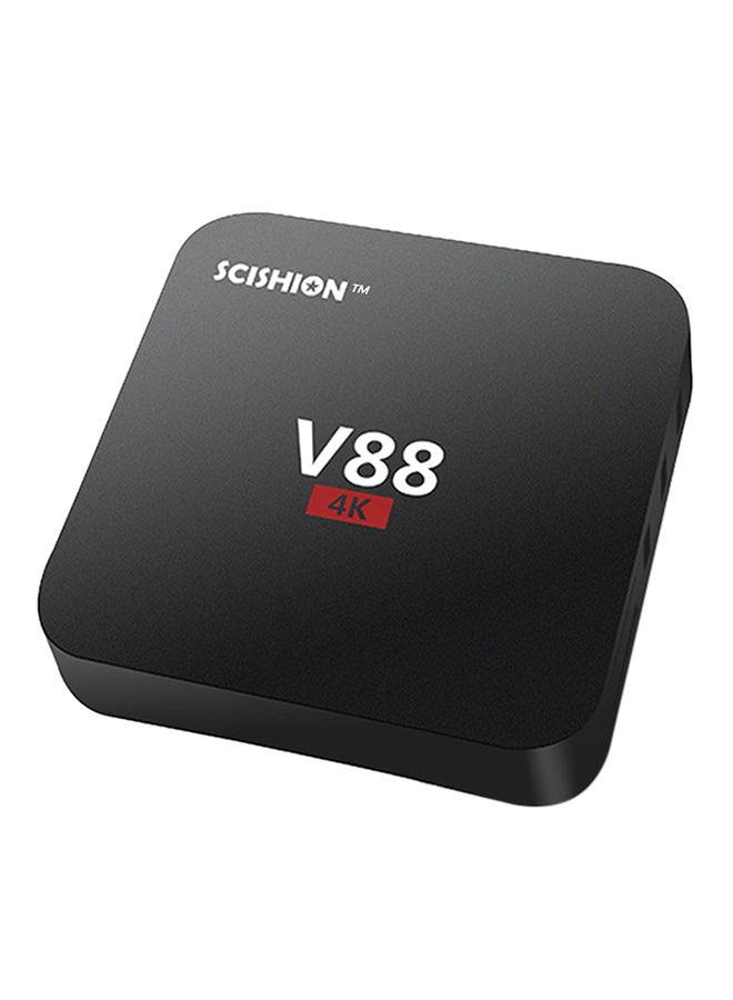 SCISHION - V88 Smart Android 6.0 TV Box EU Plug V2347EU Black - Image 1