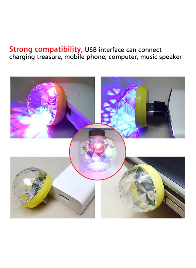 مصباح بإضاءة LED ومنفذ Mini USB متعدد الألوان  - Image 3