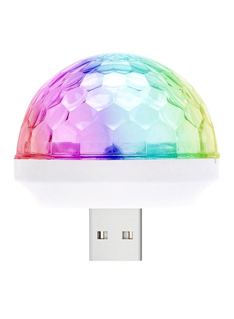 مصباح بإضاءة LED ومنفذ Mini USB متعدد الألوان
