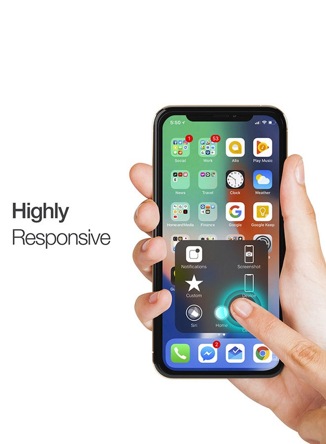 AMAZINGthing Special Edition Front Screen And Back Tempered Glass Protector With Lens Protection For iPhone Xs Max Clear/Beige - Image 2