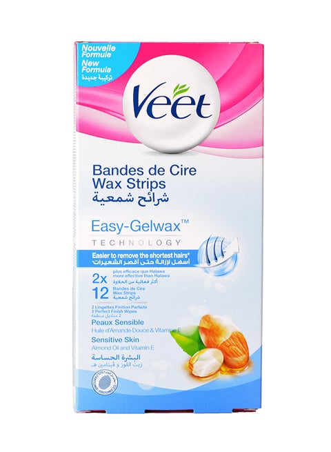 12-Piece Wax Strips With Easy-Gelwax Technology Blue