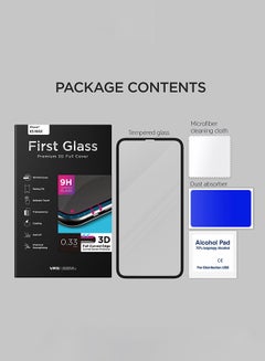 VRS Design First Glass Premium 3d Full Cover Screen Protector For iPhone Xs Max Clear/Black  - Image 2