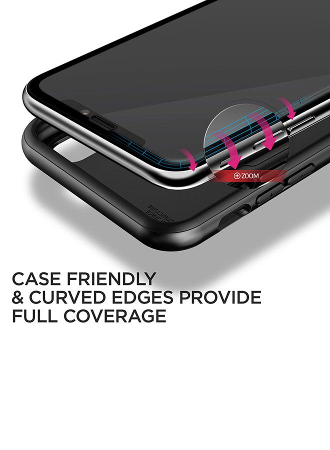VRS Design First Glass Premium 3d Full Cover Screen Protector For iPhone Xs Max Clear/Black  - Image 4