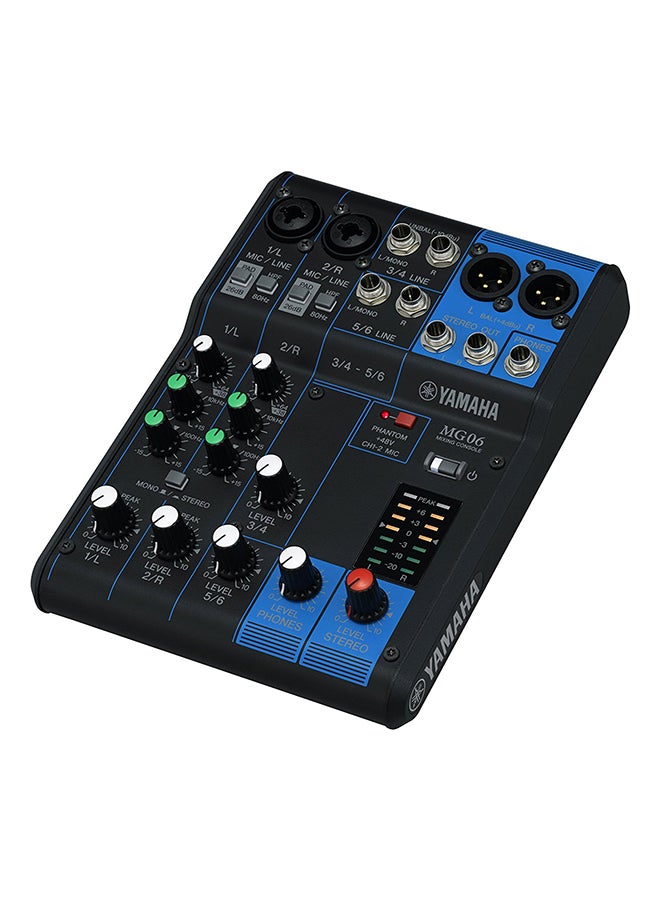 6-Input Digital Mixing Console MG06 Black