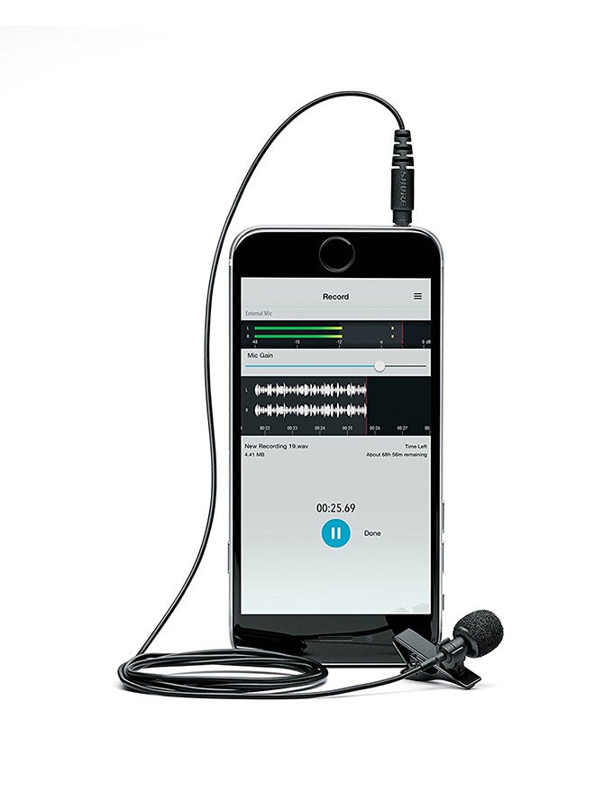 Shure - 3.5mm Lapple Microphone MVL Black - Image 1