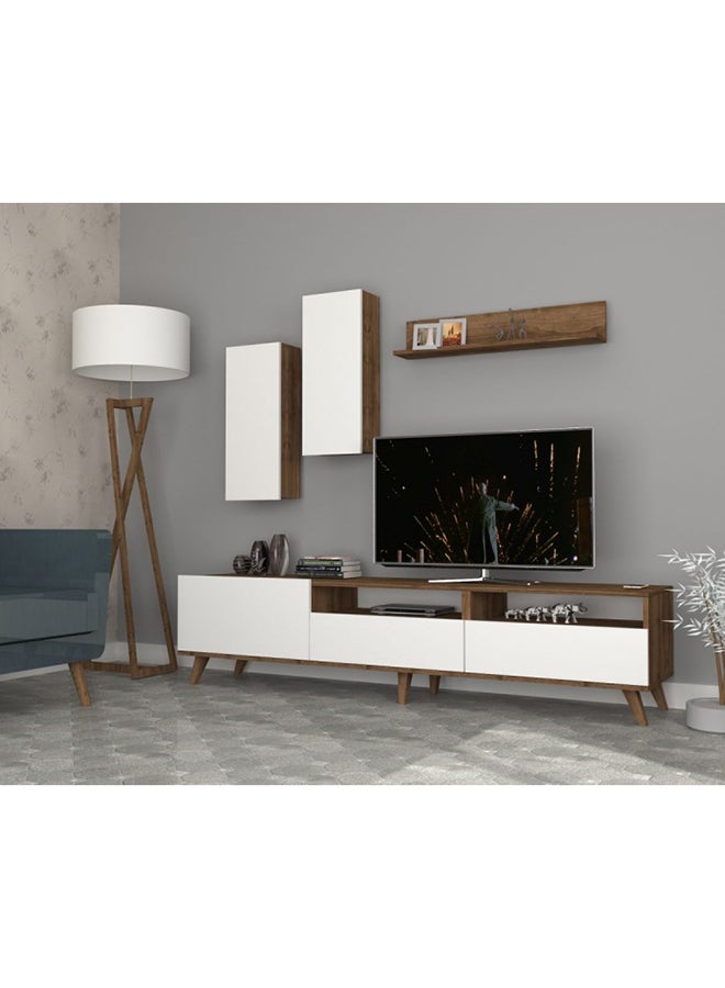 سحابة طاولة حمل أجهزة الترفيه إيسي تي في يونيت أبيض 1800x470x120مم - Image 1