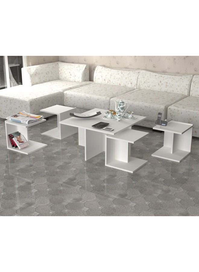 سحابة طاولة قهوة هايال أبيض - Image 2