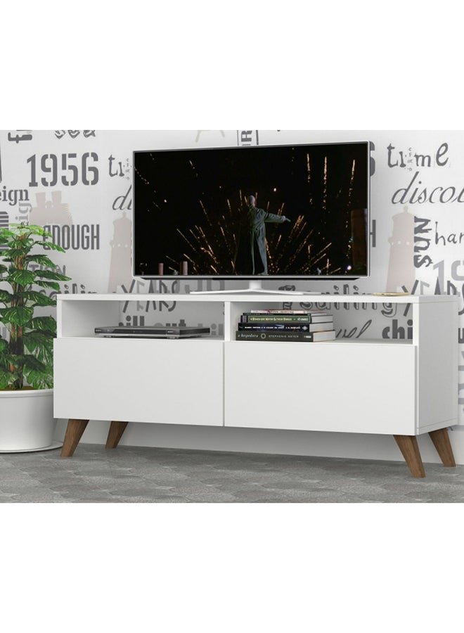 طاولة وحدات ترفيه للتلفزيون طراز Inci TV أبيض 120x50x12سم