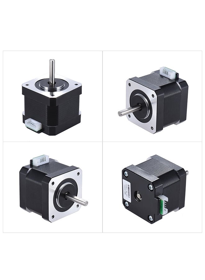 Nema 3D Printer Stepper Stepping Motor 2 Phase 0.9A 1.8 Degree 0.4N.M Black - Image 3