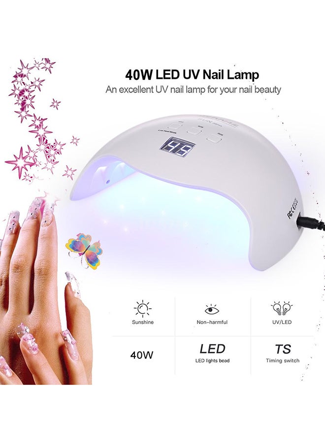 Generic Led UV Nail Lamp Nail Gel Dryer White  - Image 5