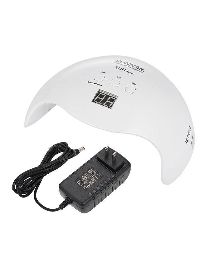 Generic Led UV Nail Lamp Nail Gel Dryer White  - Image 1