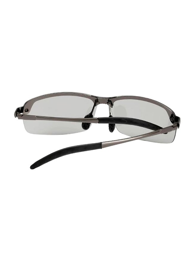 Men's Semi Rimless Rectangular Eyeglasses - Image 2