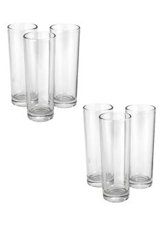 6-Piece Paris Long Tumbler Set Clear