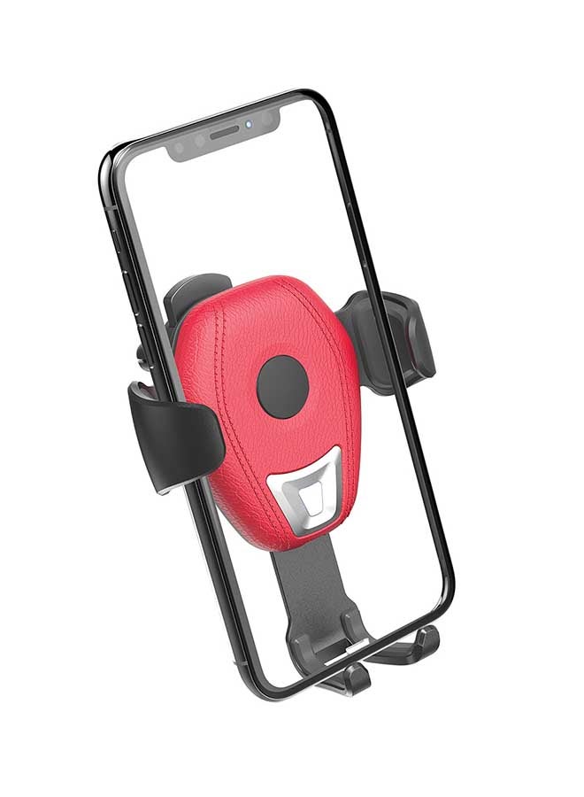 Awei Wireless Charger With Vent Car Holder Red - Image 2