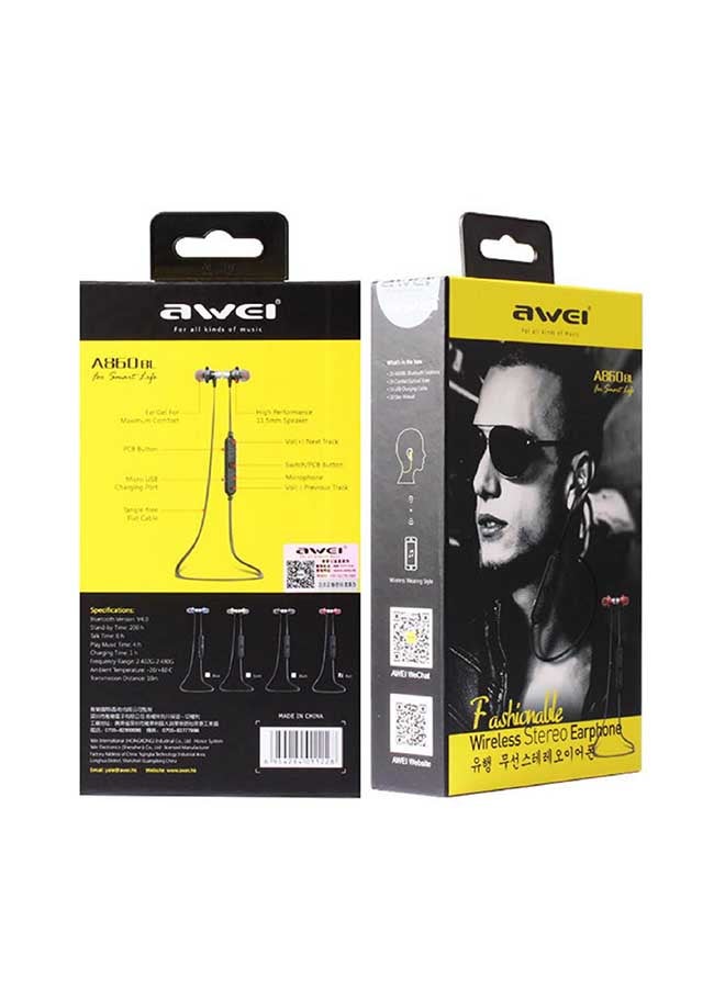 Awei Wireless In-Ear Headphone Red/Black - Image 2