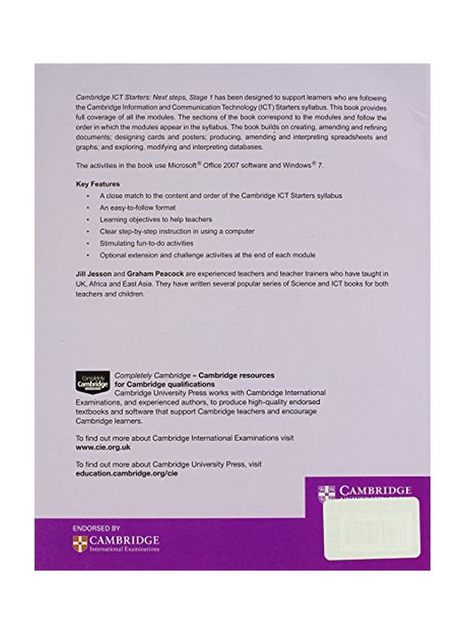 Cambridge ICT Starters: Next Steps - Stage 1 paperback english - 22 Sep 2014  - Image 2