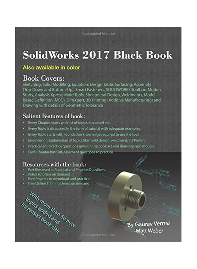 Solidworks 2017 Black Book Paperback English by Gaurav Verma - 26 Nov 2016  - Image 1