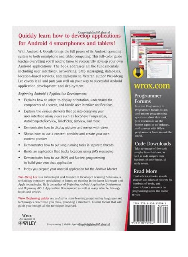 Beginning Android 4 Application Development paperback english - 06 Mar 2012 - Image 2