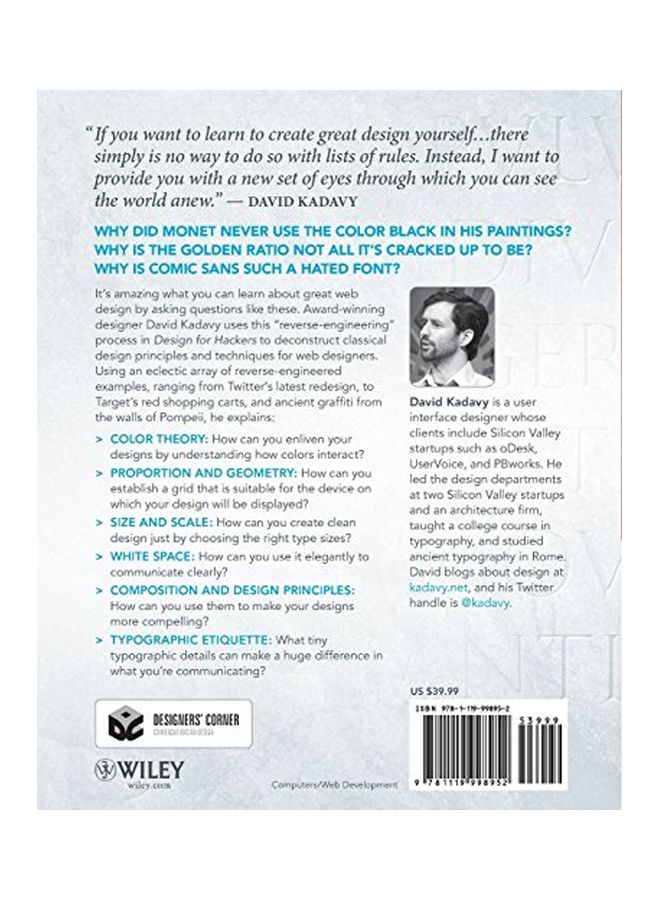 Design for Hackers: Reverse Engineering Beauty paperback english - 02 Nov 2011  - Image 2