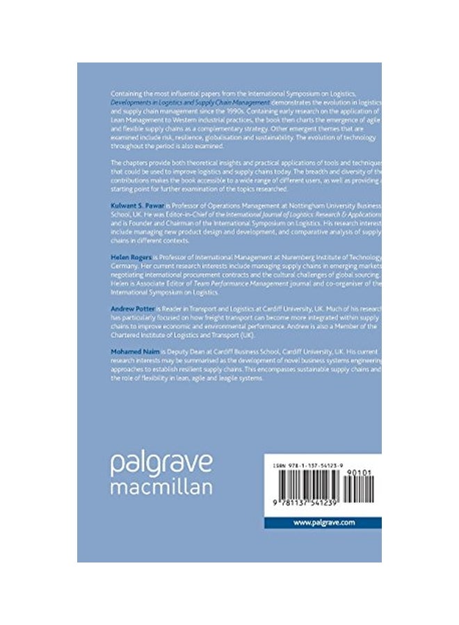 Developments In Logistics And Supply Chain Management : Past, Present And Future hardcover english - 25 Oct 2015  - Image 2