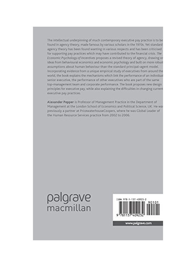 The Economic Psychology Of Incentives hardcover english - 08 Jul 2015  - Image 2