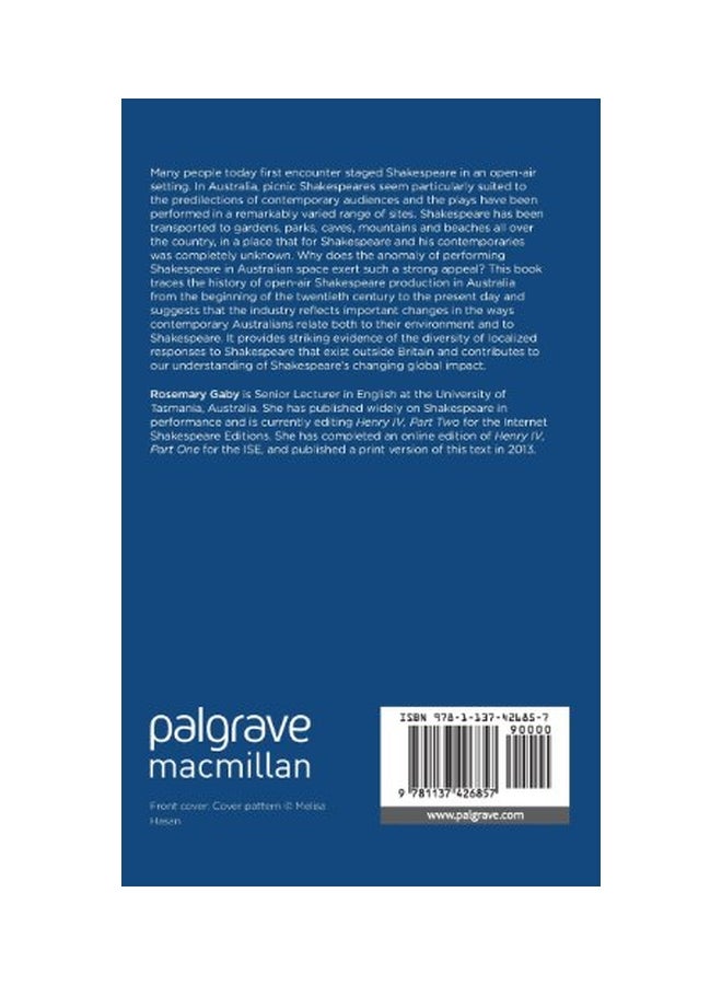 Open-Air Shakespeare: Under Australian Skies hardcover english - 02 May 2014 - Image 2