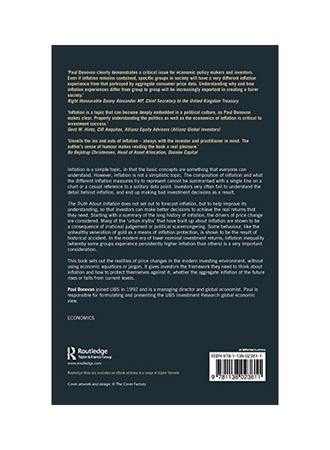 The Truth About Inflation hardcover english - 05 Jun 2015 - Image 2