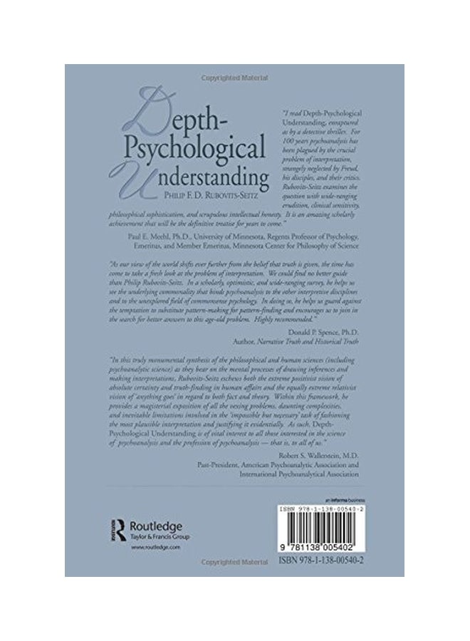Depth-Psychological Understanding paperback english - 09 Feb 2015  - Image 2