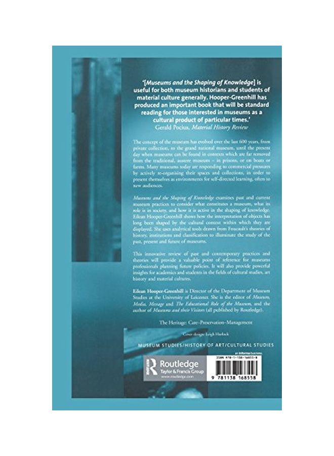 Museums And The Shaping Of Knowledge hardcover english - 2 Nov 2015  - Image 2