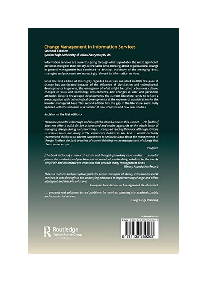 Change Management In Information Services paperback english - 21 Oct 2016  - Image 2
