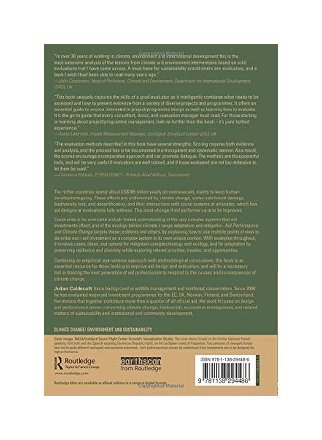 Aid Performance And Climate Change paperback english - 24 Apr 2017  - Image 2