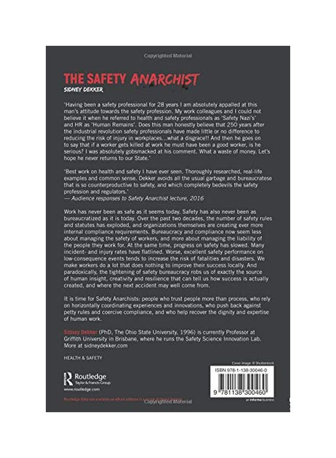 The Safety Anarchist paperback english - 30 Oct 2017 - Image 2