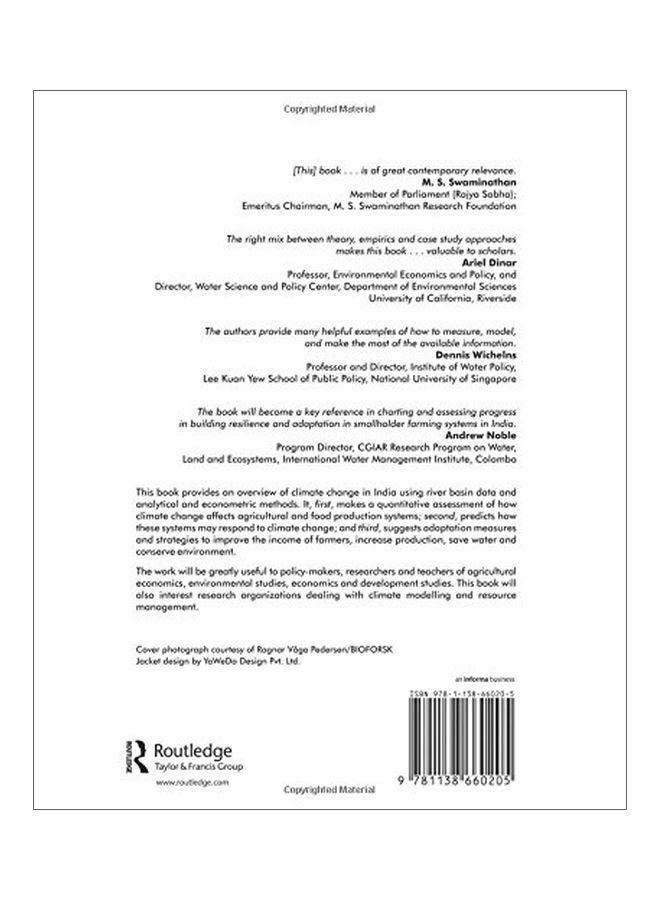 Climate Change And Agriculture In India: Studies From Selected River Basins paperback english - 22 Jan 2016 - Image 2