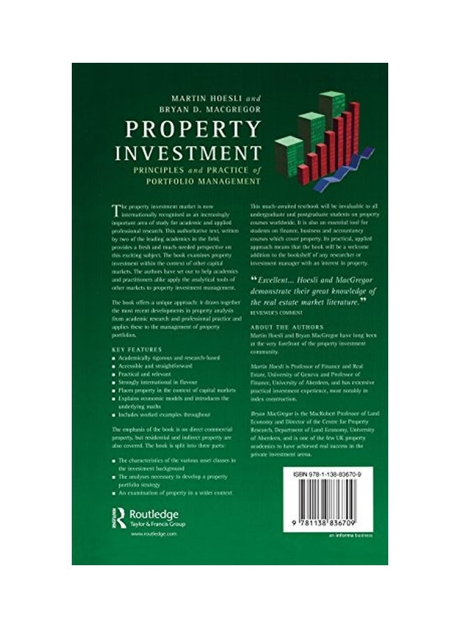 Property Investment: Principles And Practice Of Portfolio Management hardcover english - 21 May 2015  - Image 1