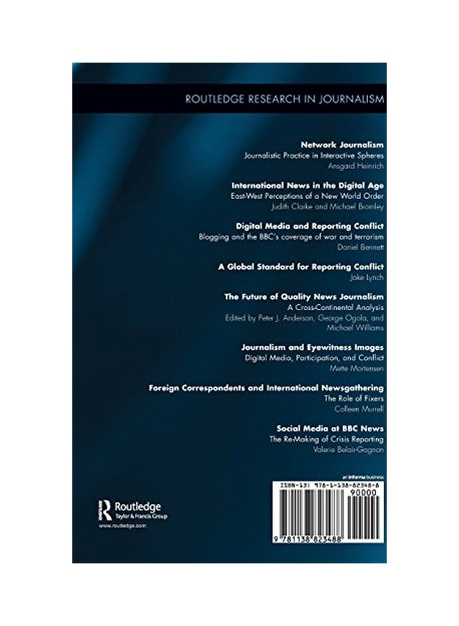 Social Media At BBC News: The Re-Making Of Crisis Reporting hardcover english - 10 Feb 2015  - Image 2