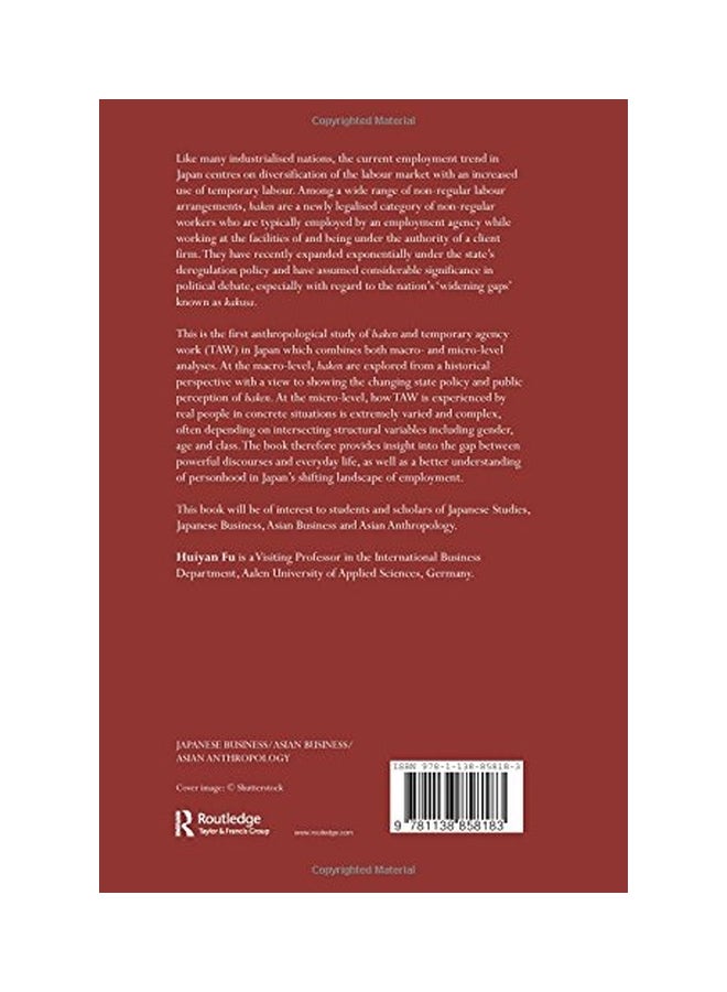 An Emerging Non-Regular Labour Force In Japan: The Dignity Of Dispatched Workers Paperback English by Huiyan Fu - 04 Mar 2015  - Image 2