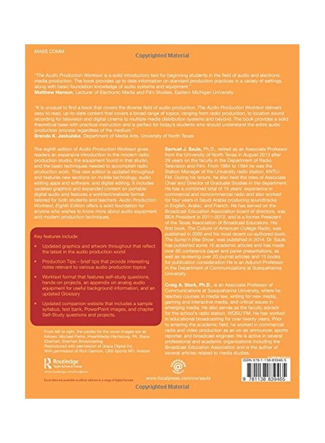Audio Production Worktext: Concepts, Techniques, And Equipment Paperback English by Samuel J. Sauls - 26 Feb 2016  - Image 2