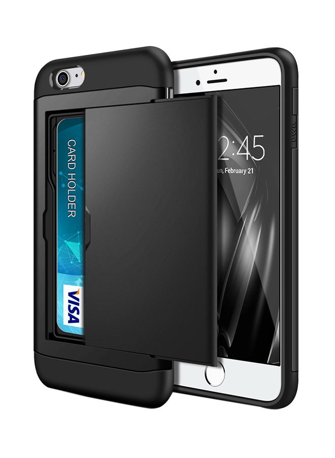 أولي ون غطاء حماية واقٍ مع فتحة لمدخل البطاقات لهاتف أبل آيفون 7/8 برو أسود - Image 1