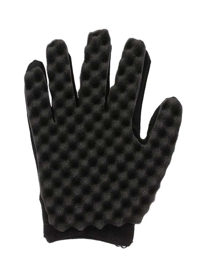 Generic 1-Piece Afro Curl Hair Sponge Gloves Black  - Image 1