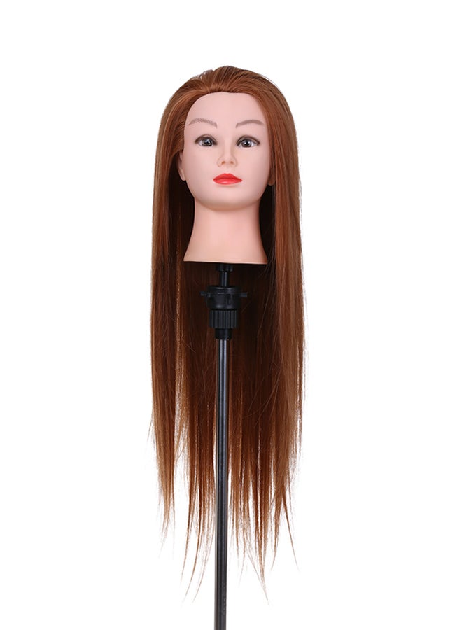 Generic Hairdressing Dummy Head Brown 0.589kg  - Image 1