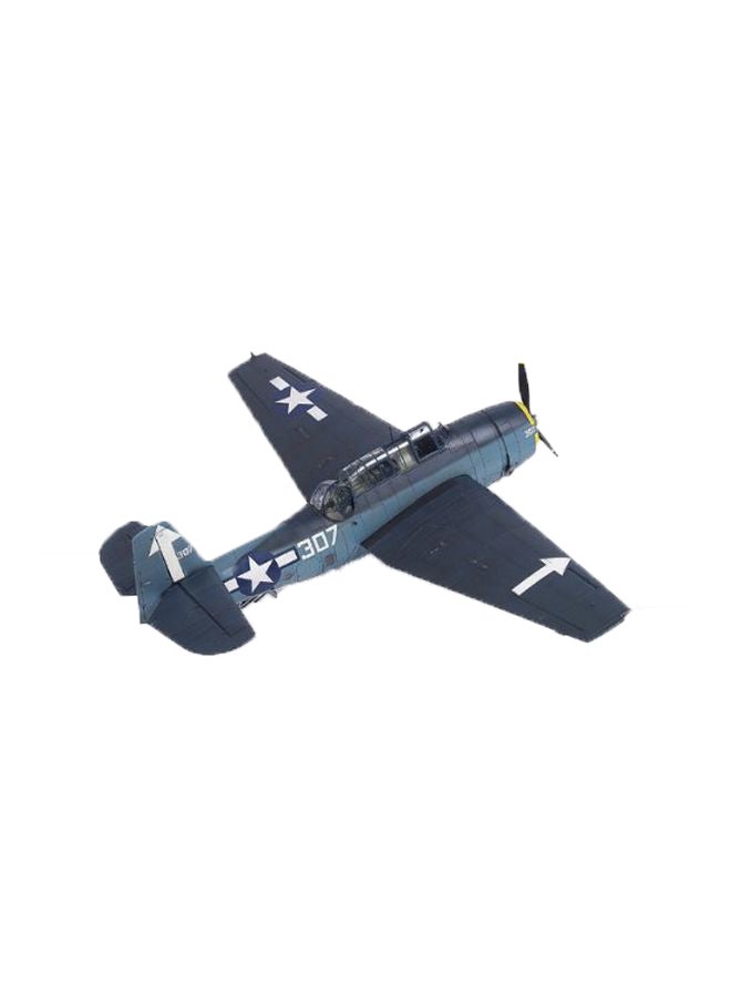 أكاديمية مجموعة بناء نموذج طائرة بانكر هيل USS طراز TBM-3 34x17x8سم  - Image 1