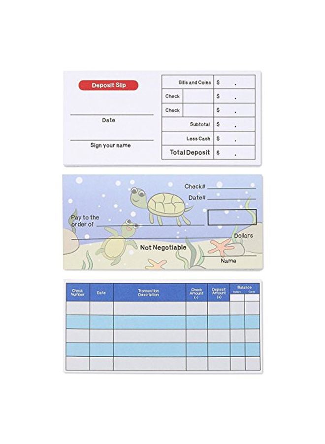 Blue Panda 150-Piece Play Checkbook Sheet - Image 2
