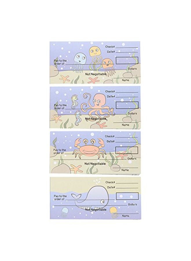 Blue Panda 150-Piece Play Checkbook Sheet - Image 3