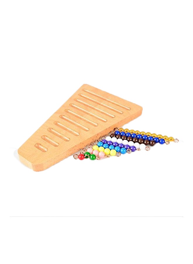 BOHS Montessori 1-10 Math Bead Stair With Holder  - Image 3