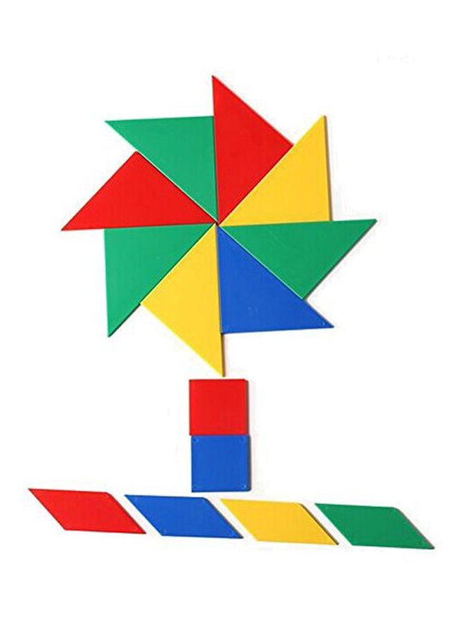 BUYITNOW 32-Piece Wooden Tangrams Set - Image 1