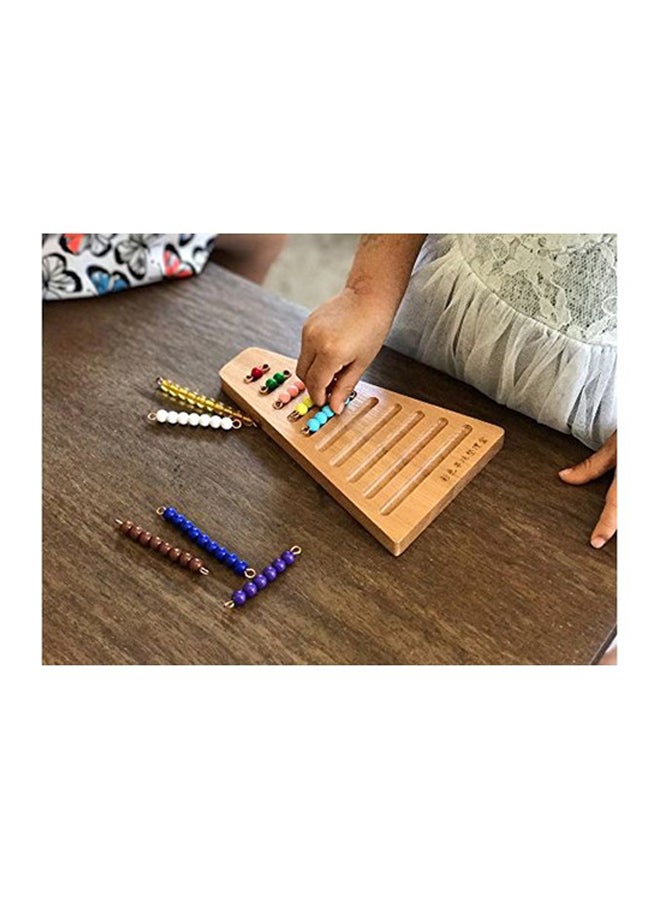 BOHS Montessori 1-10 Math Bead Stair With Holder  - Image 5