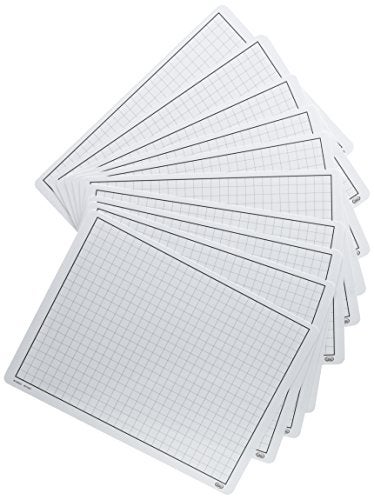 Didax 10-Piece Write-On/Wipe-Off Graphing Mat Set - Image 2
