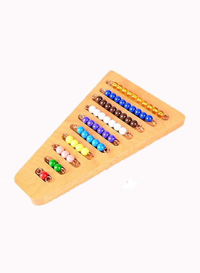 BOHS Montessori 1-10 Math Bead Stair With Holder  - Image 1