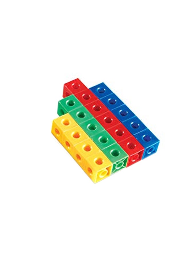 ETA hand2mind - 100-Piece Linking Snap Cube Set 30500A 0.75inch - Image 1