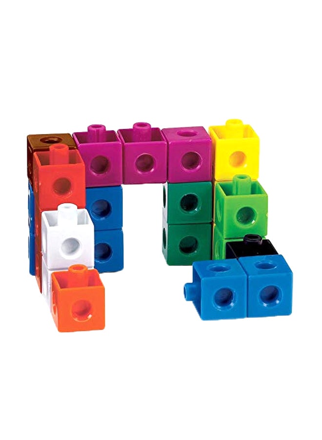 ETA hand2mind - 100-Piece Linking Snap Cube Set 30500A 0.75inch - Image 1